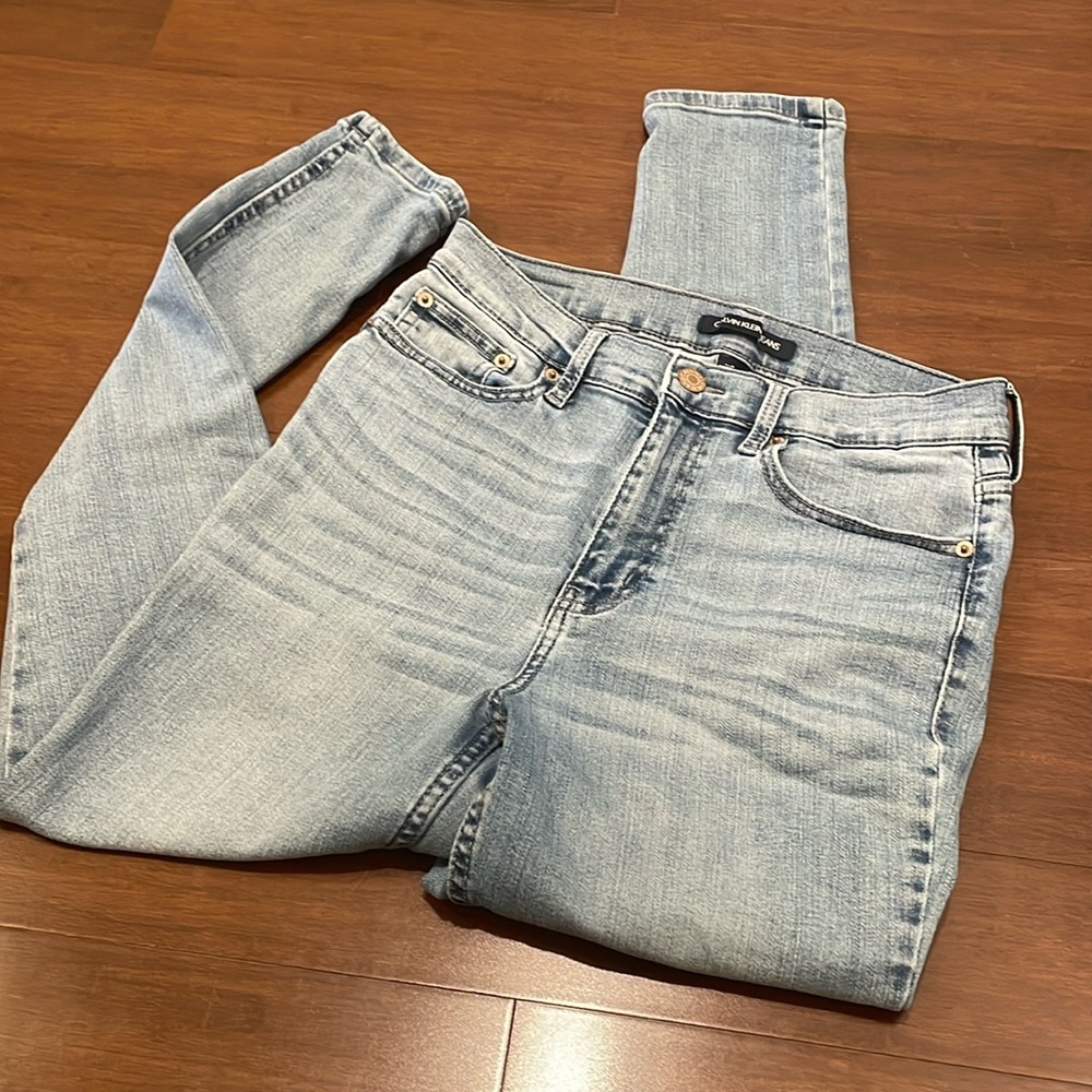 Calvin Klein skinny blue jeans